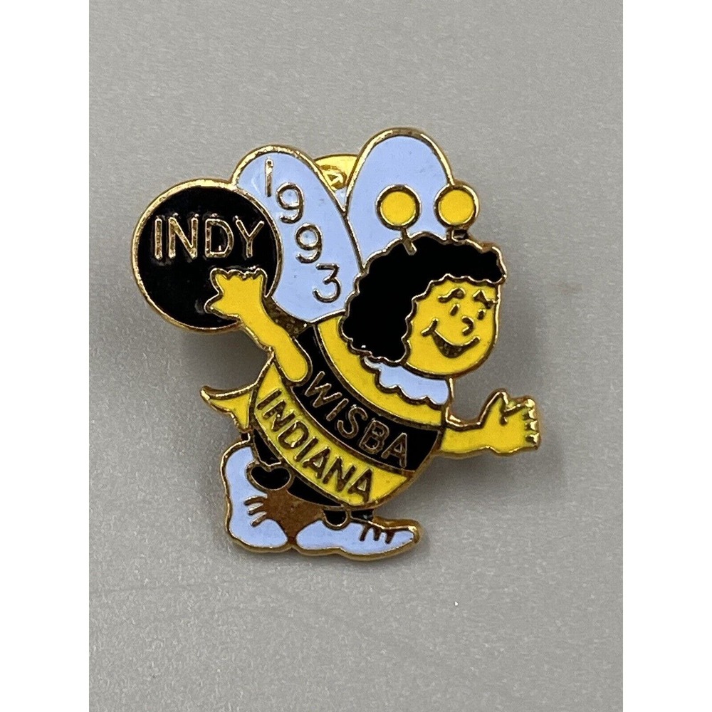 Vintage‎ 1993 Indy WiSBA Indiana Bumble Bee Lapel Pin Brooch